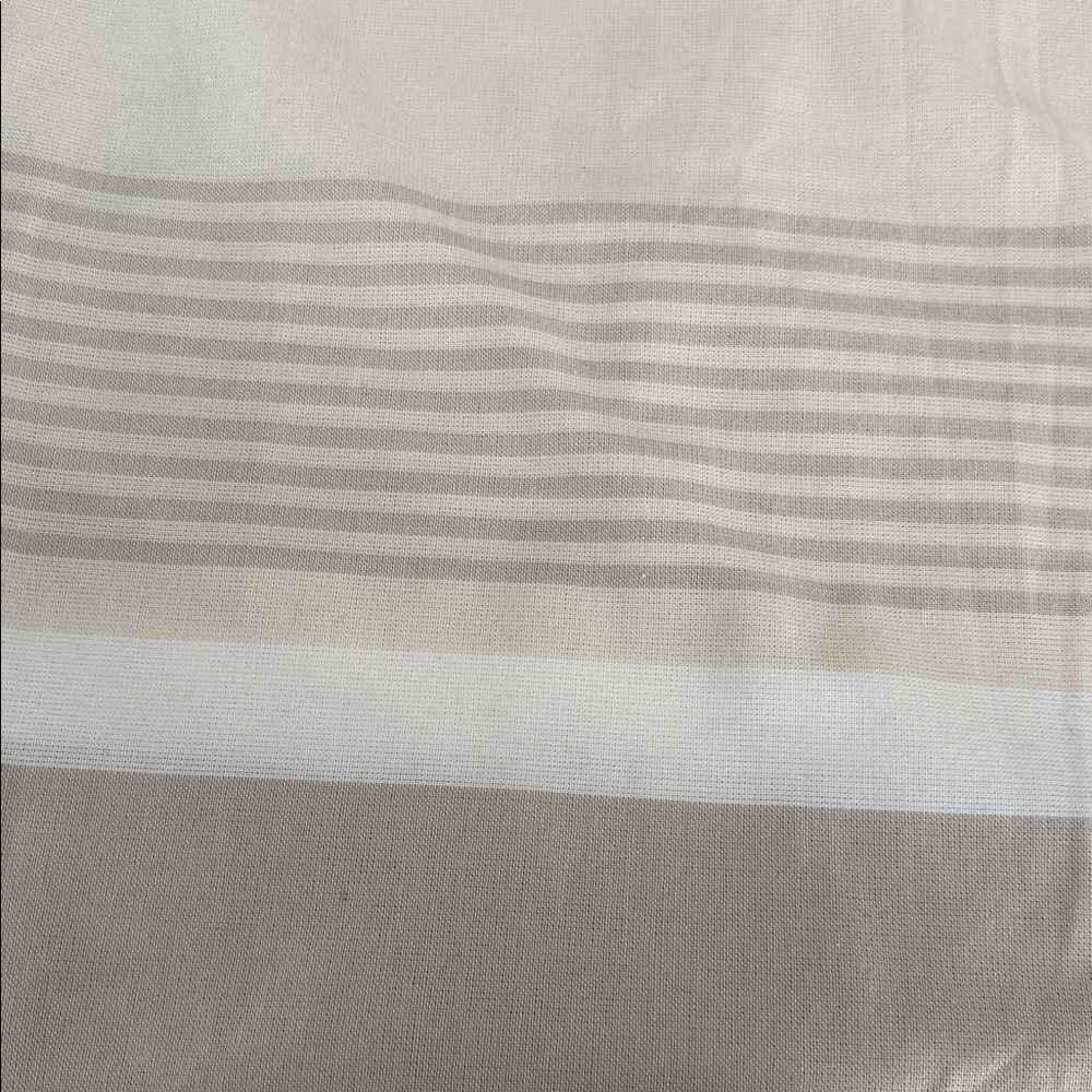 Shower Curtain Magnolia Cream Textured Fabric